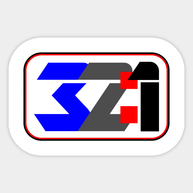 32:1 Two Stroke Oil Ratio Tee Sticker by JSchuck